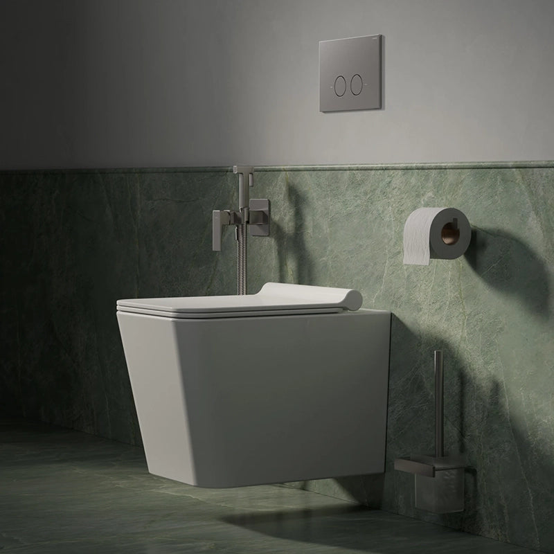 Omnires BOSTON Væghængt Toilet – Rimless m/Soft-Close, Blank Hvid