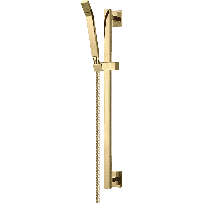 Omnires Iguacu Brusesæt – Sliding Shower Set med Håndbruser poleret guld
