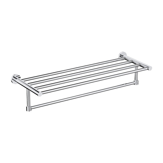Omnires Modern Project Håndklædehylde – Forkromet Messing (60 cm)