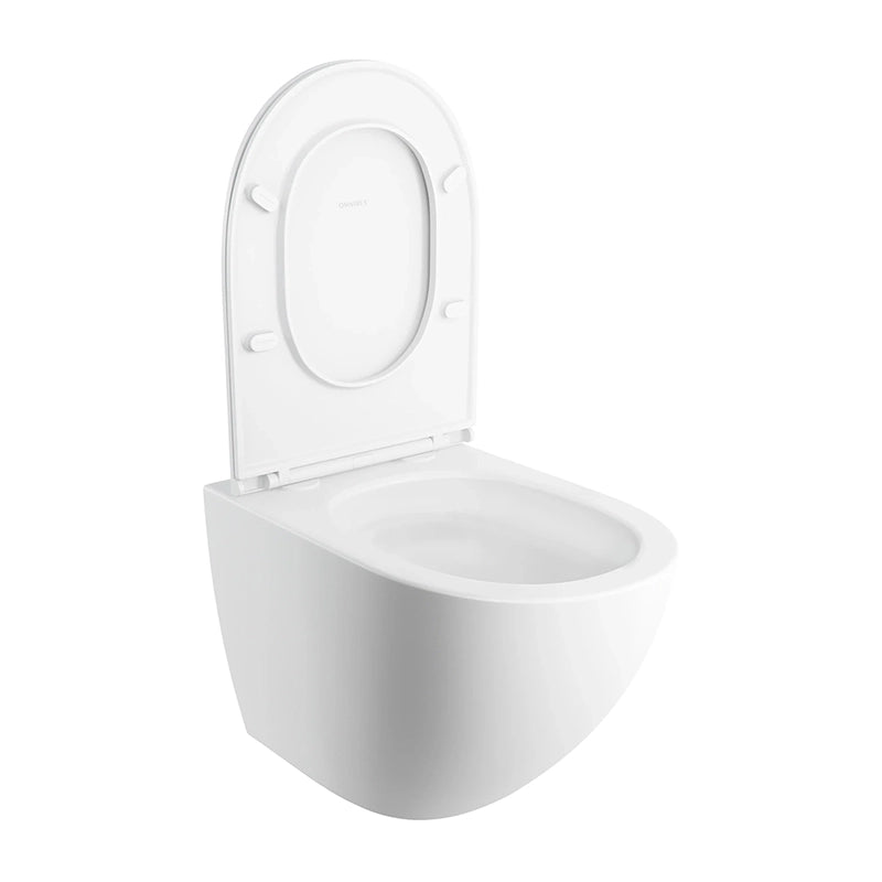 Omnires Ottawa Comfort – Væghængt Toilet i Mathvid med softclosesæde og Silent Power™