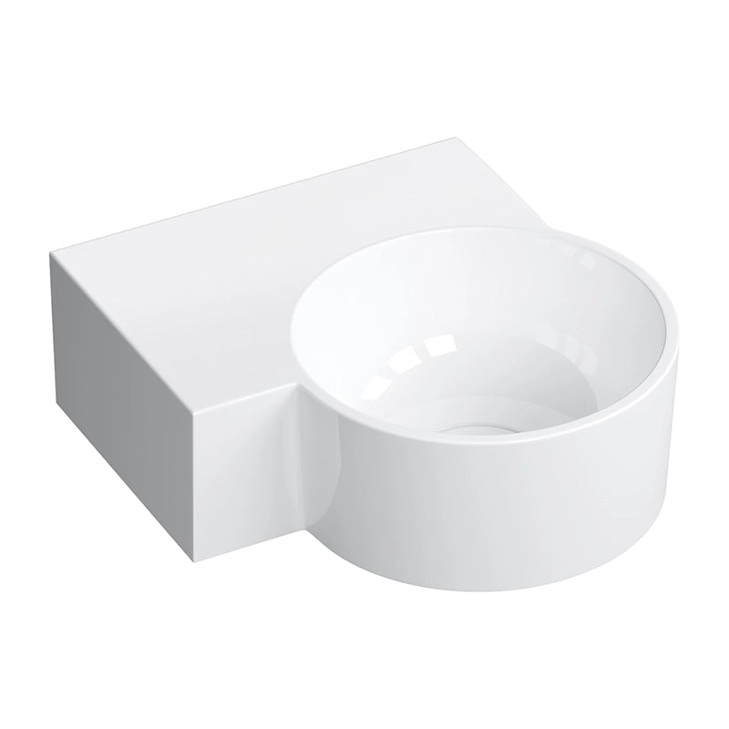 Ovo M+ Håndvask 33x34 cm Venstre | Top- & væghængt design - Flere farver