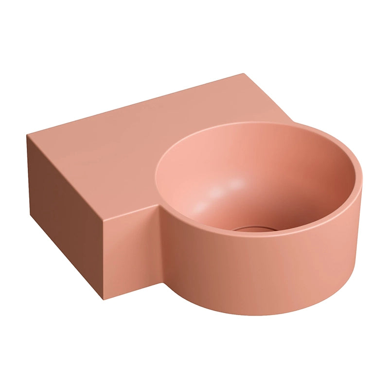 Ovo M+ Håndvask 33x34 cm Venstre | Top- & væghængt design - Flere farver