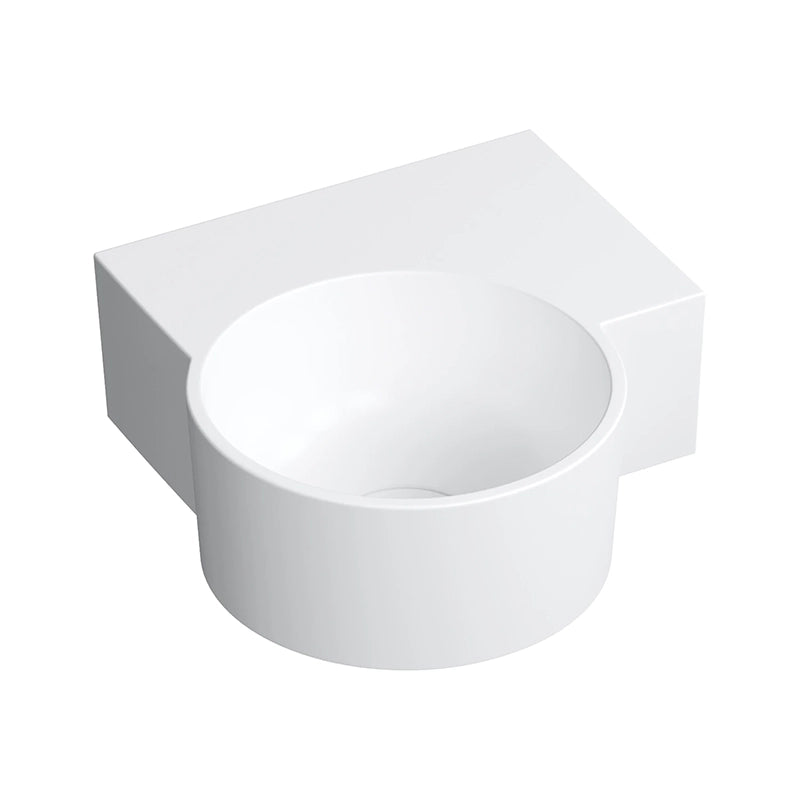 Ovo M+ Håndvask 33x34 cm Højre | Top- & væghængt design - Flere farver