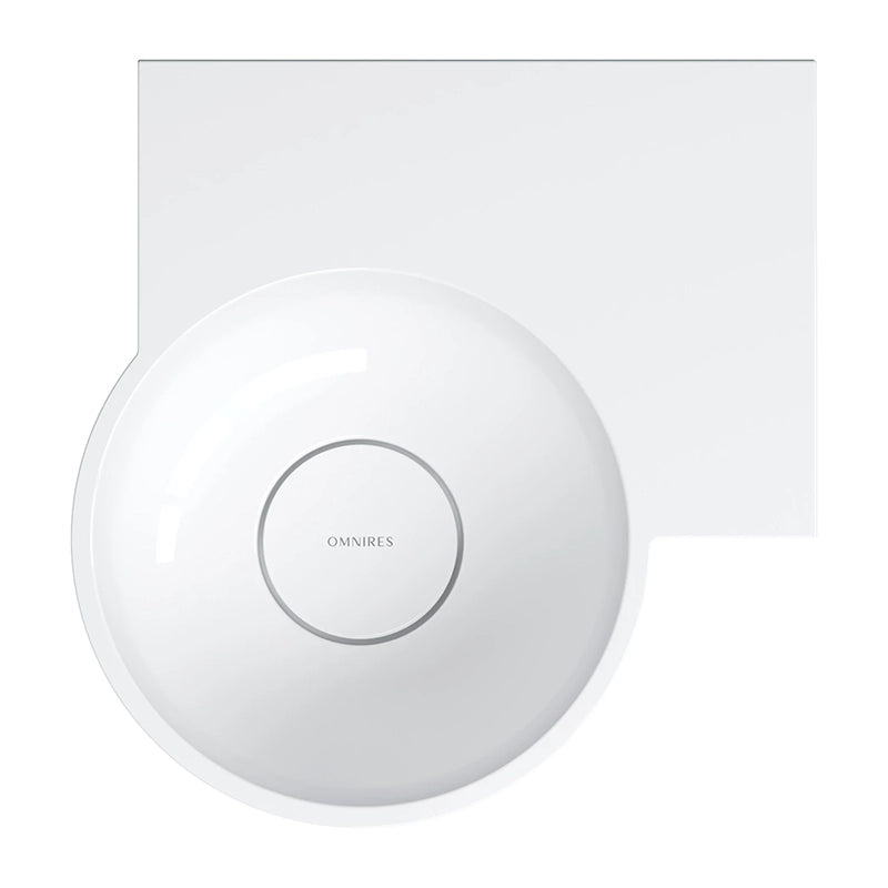 Ovo M+ Håndvask 33x34 cm Højre | Top- & væghængt design - Flere farver