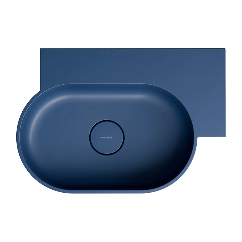 Ovo M+ Håndvask 55x36 cm Højre | Top- & væghængt design - Flere farver