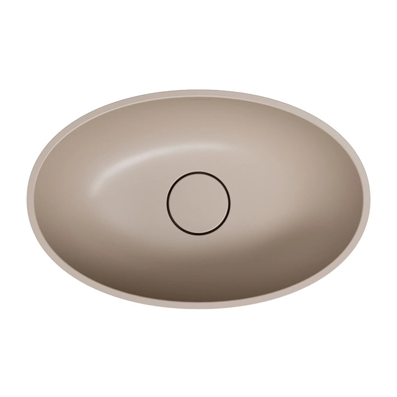 Omnires SHELL M+ Bordstående Håndvask 50x32 cm – Mat Dune Beige