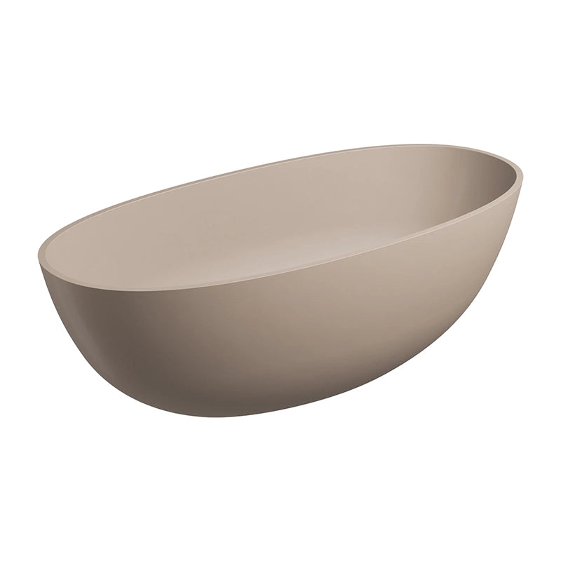 Omnires Shell M+ Fritstående Badekar – 160x75 cm – Moderne Elliptisk Design