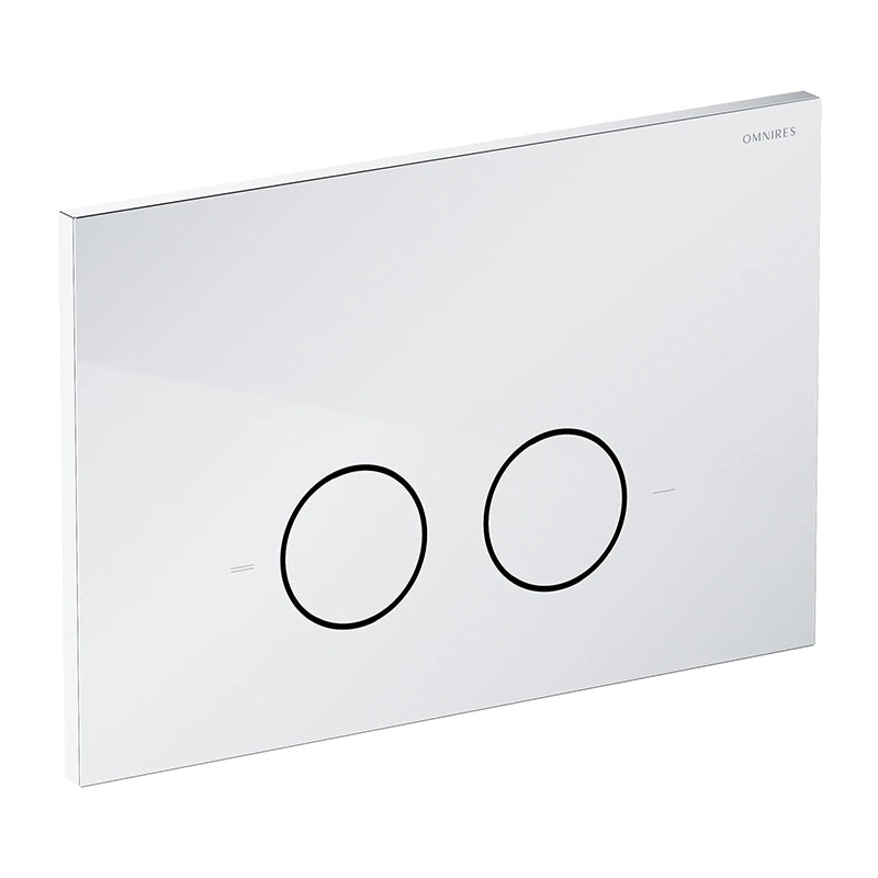Omnires Eco Flush Set – Indbygningscisterne med Eksklusiv Steel-R45 Trykplade