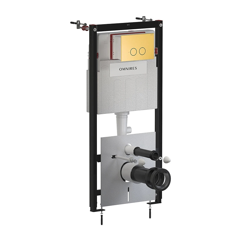 Omnires Eco Flush Set – Indbygningscisterne med Eksklusiv Steel-R45 Trykplade
