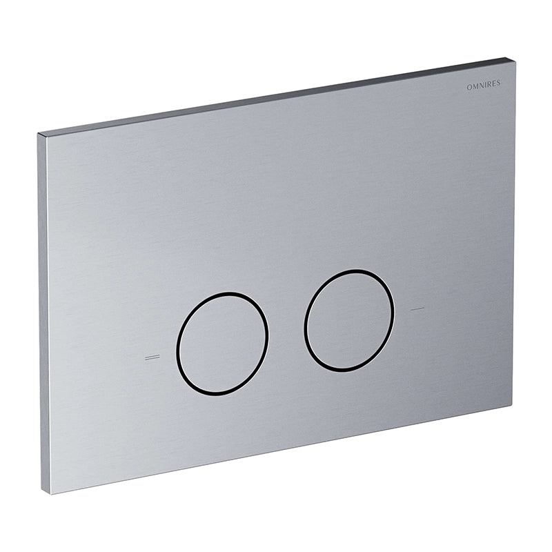 Omnires Eco Flush Set – Indbygningscisterne med Eksklusiv Steel-R45 Trykplade