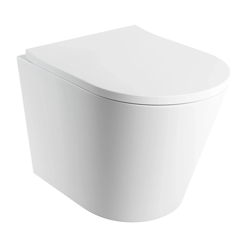 Omnires TAMPA Væghængt Toilet – Rimless m/Soft-Close, Mat Hvid