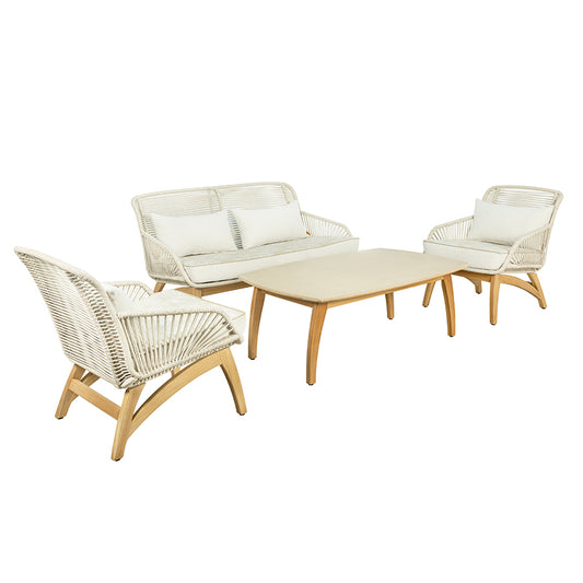 InOut Living Portofino Sofa Lounge Sæt – FSC Teak & Superstone