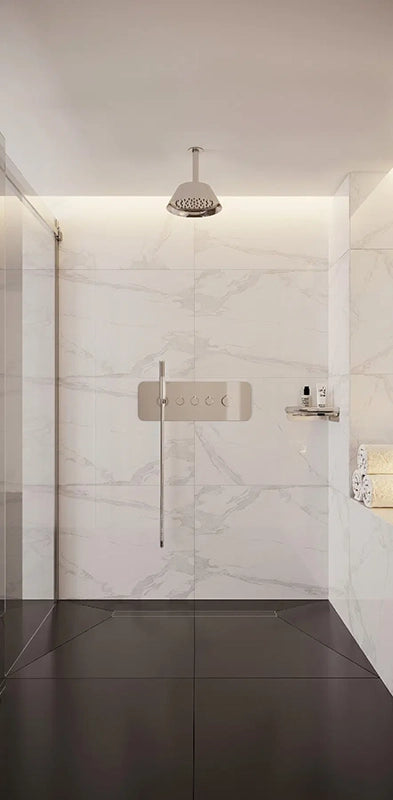 Deante Cascada Hovedbruser 225 mm – Krom med Anti-Calc