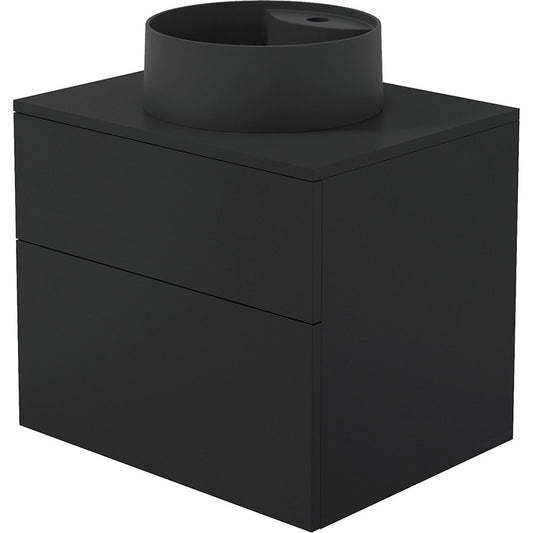 Prizma Baderumsmøbel med rund granit vask med hanehul