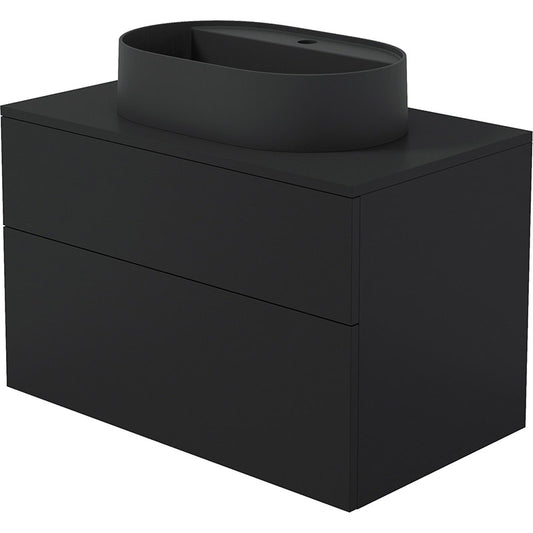 Prizma Baderumsmøbel med granit vask med hanehul