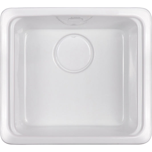 Deante Momi Keramisk Køkkenvask (50x45 cm) – Blank Hvid