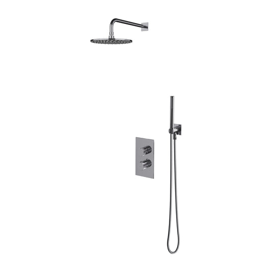Contour termostat brusesystem til indbygning - flere farver