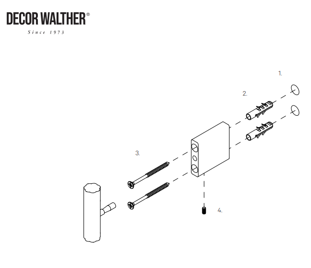 Decor Walther OF.LINE håndklædekrog – minimalistisk luksus i 3 farver (design: Sebastian Herkner)