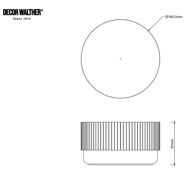 Decor Walther OF.LINE Opbevaringsdåse med låg – Ø16,5 cm – Designet af Sebastian Herkner
