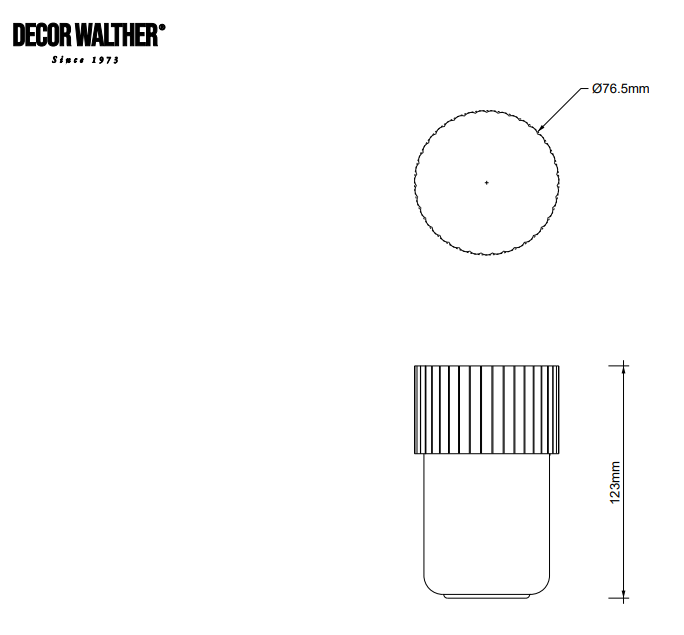 Decor Walther OF.LINE Opbevaringsdåse med låg – Ø7,6 cm – Designet af Sebastian Herkner