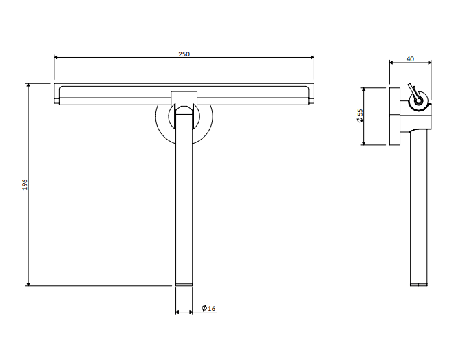 Omnires bruseskraber – elegant og effektiv vandfjerner til badeværelset