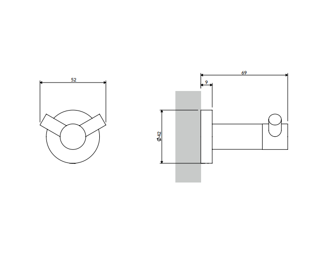 Omnires Modern Project Dobbeltkrog – Minimalistisk Design i 11 Farver