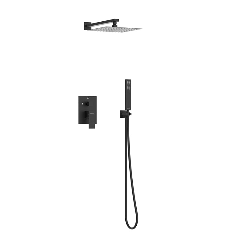 Balneo Cascade 3 Indbygningsbruser | Kvadratisk Design i 7 Farver
