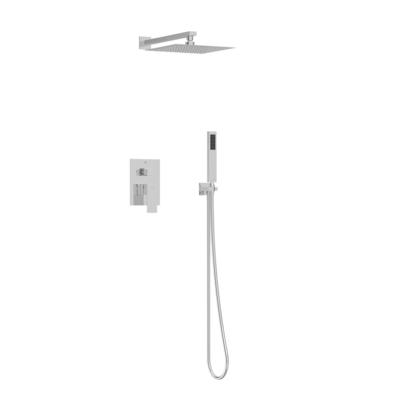 Balneo Cascade 3 Indbygningsbruser | Kvadratisk Design i 7 Farver
