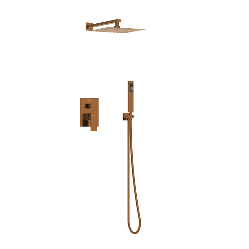 Balneo Cascade 3 Indbygningsbruser | Kvadratisk Design i 7 Farver
