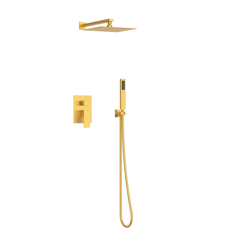 Balneo Cascade 3 Indbygningsbruser | Kvadratisk Design i 7 Farver
