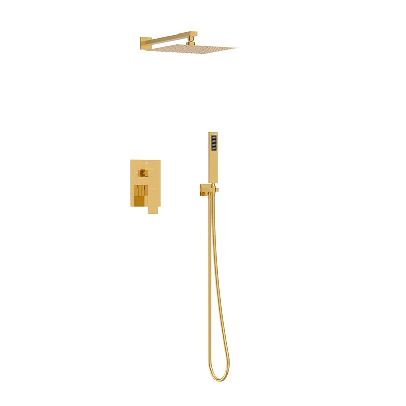 Balneo Cascade 3 Indbygningsbruser | Kvadratisk Design i 7 Farver