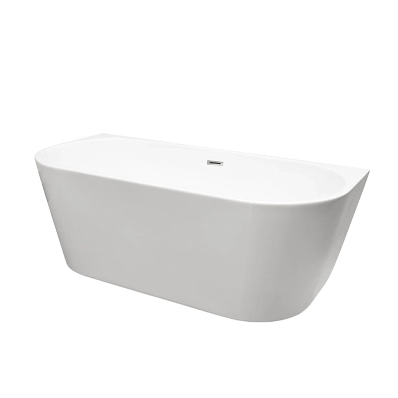 Balneo VIVA Back-to-Wall Badekar | 150x75 cm | 6 Afløbsfarver