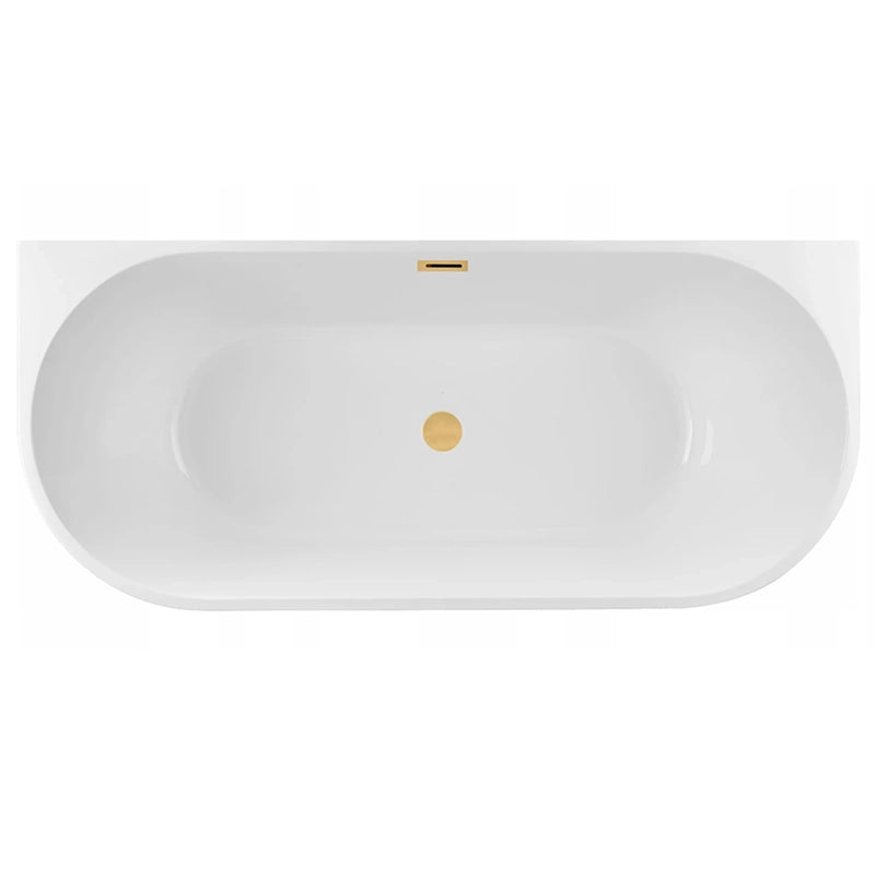 Balneo VIVA Back-to-Wall Badekar | 150x75 cm | 6 Afløbsfarver