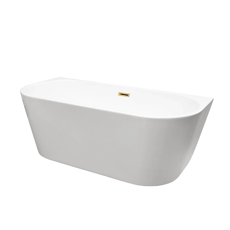 Balneo VIVA Back-to-Wall Badekar | 150x75 cm | 6 Afløbsfarver