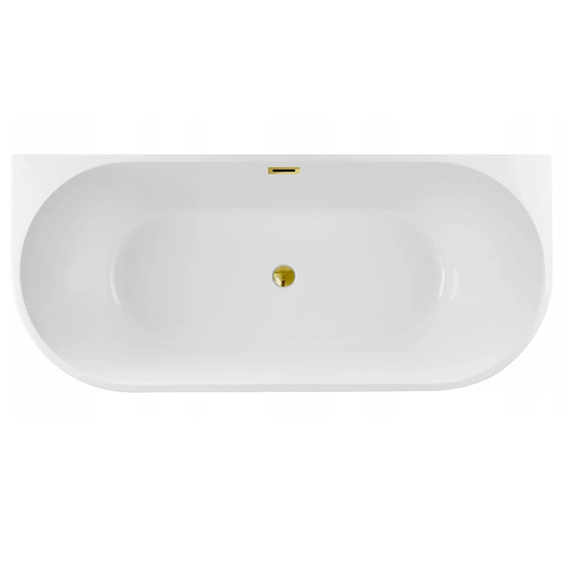 Balneo VIVA Back-to-Wall Badekar | 150x75 cm | 6 Afløbsfarver