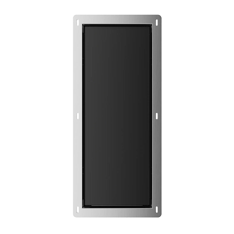 Balneo Wall-Box Brush “S” Left – Indbygget Toiletbørsteskab i Sort Glas