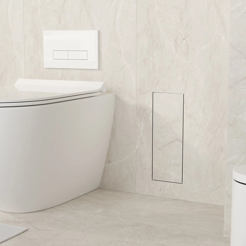 Balneo Wall-Box Brush “S” Left – Indbygget Toiletbørsteskab til Flisefront