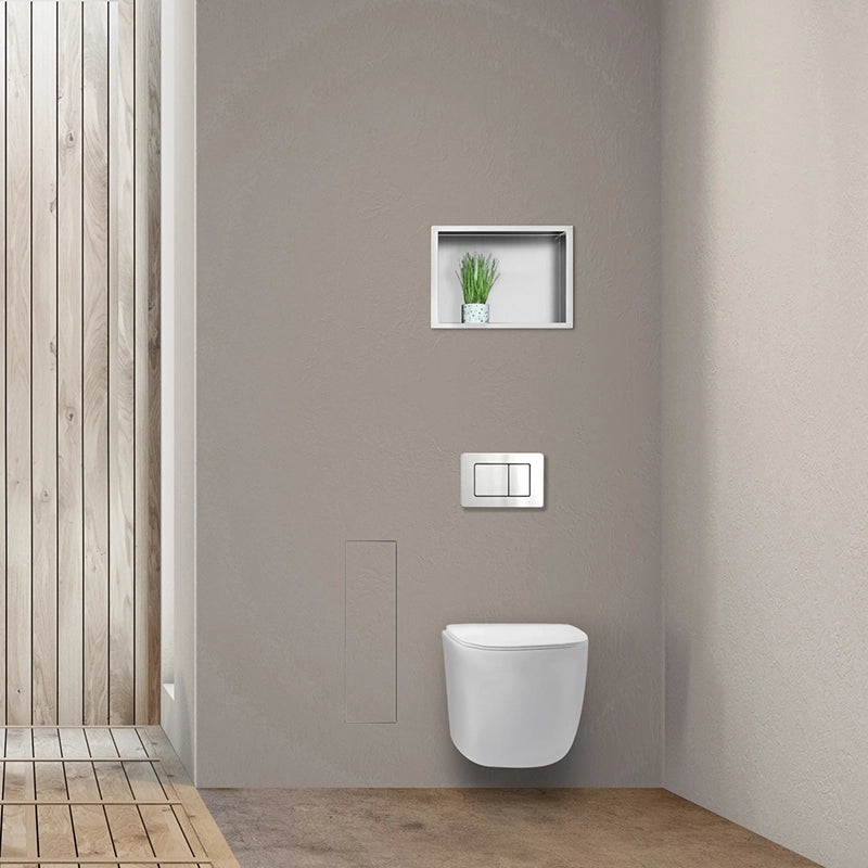 Balneo Wall-Box Brush “S” Left – Indbygget Toiletbørsteskab til Flisefront