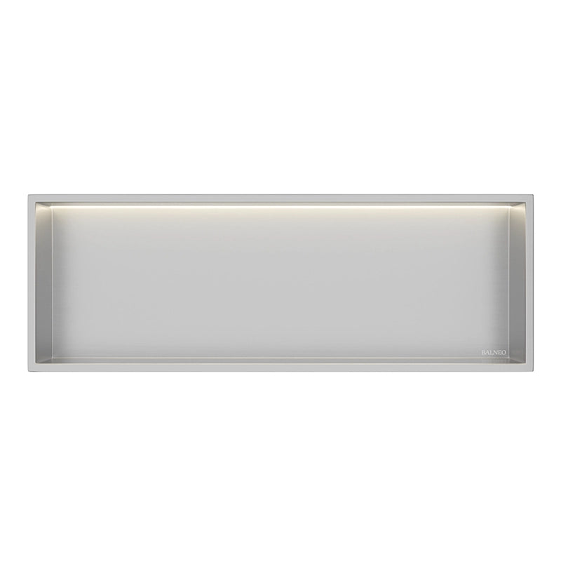 Balneo Wall-Box LED | Indbygningshylde 90x30 | Integreret Lys