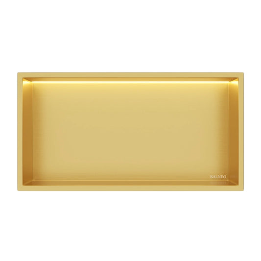 Balneo Wall-Box LED | Indbygningshylde 60x30 | Integreret Lys