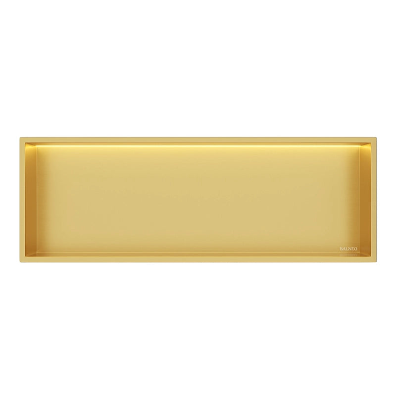 Balneo Wall-Box LED | Indbygningshylde 90x30 | Integreret Lys