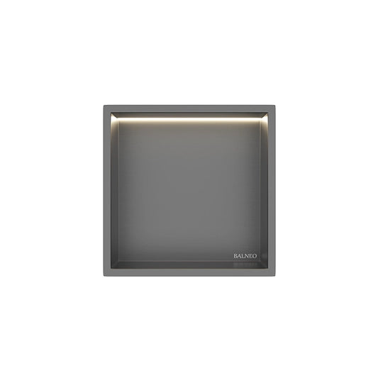 Balneo Wall-Box LED | Indbygningshylde 30x30 | Integreret Lys