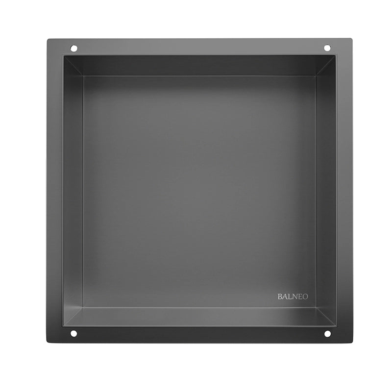 Balneo Wall-Box No Rim – Indbygningshylde uden synlig kant (30x30x10 cm)