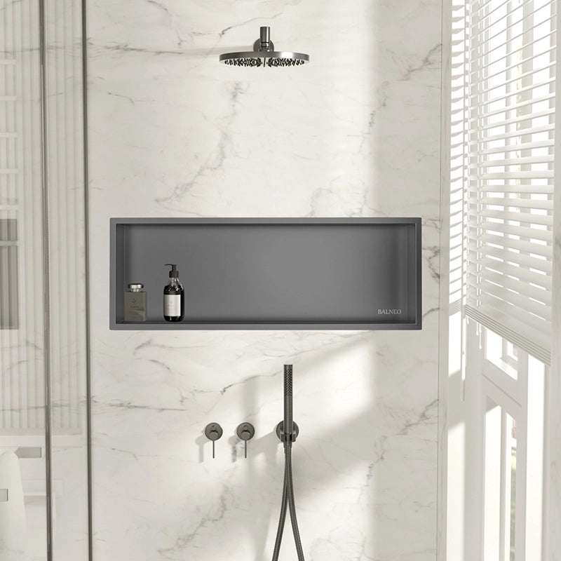 Balneo Wall-Box One | Indbygningshylde 90x30x10 | 6 Eksklusive Farver