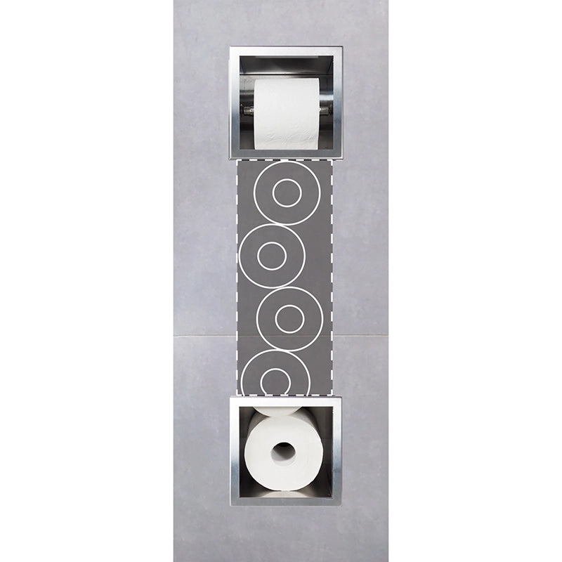 Balneo Wall-Box Paper 2 – Indbygget Toiletrulleholder med Opbevaring | 6 Farver