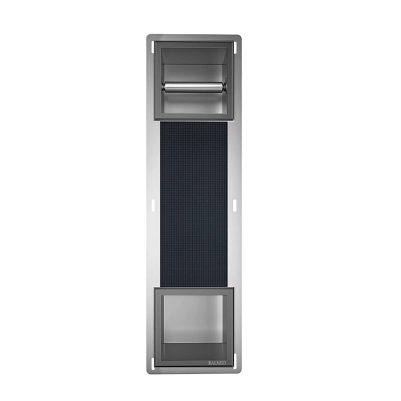 Balneo Wall-Box Paper 2 – Indbygget Toiletrulleholder med Opbevaring | 6 Farver