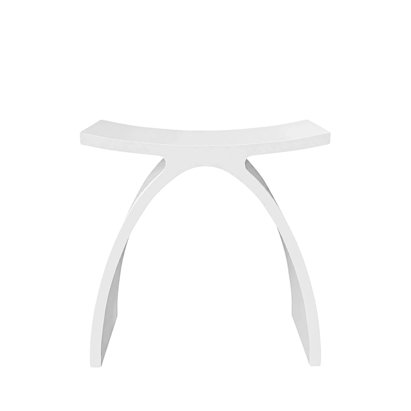 Balneo LAVO Badeværelstaburet – Solid Surface Taburet, Mat Hvid