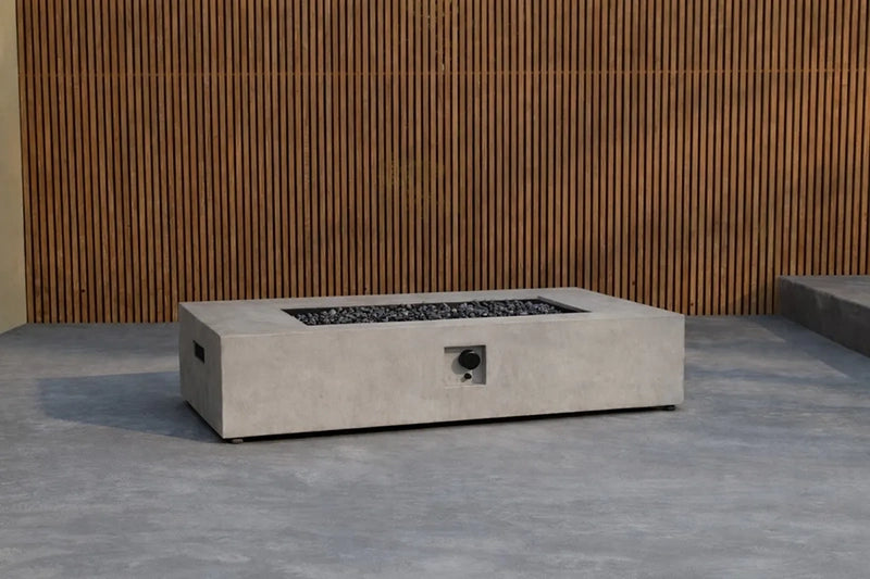 Kea Rektangulær Gas Ildbord (137x68x30 cm) – Fibercement