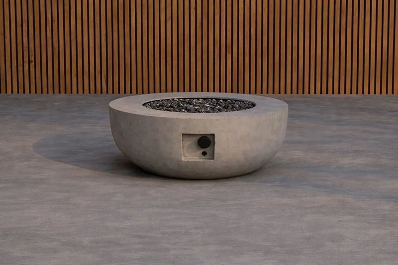 Kea Rund Gas Ildbord ⌀91 cm – Grå Fibercement